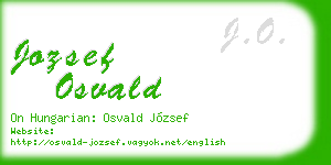 jozsef osvald business card
