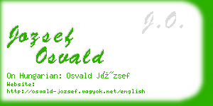 jozsef osvald business card